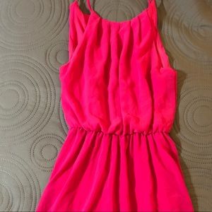 Hot pink dress